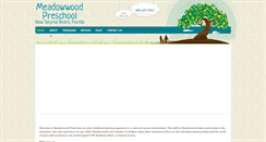 Desktop Screenshot of meadowwoodpreschool.com